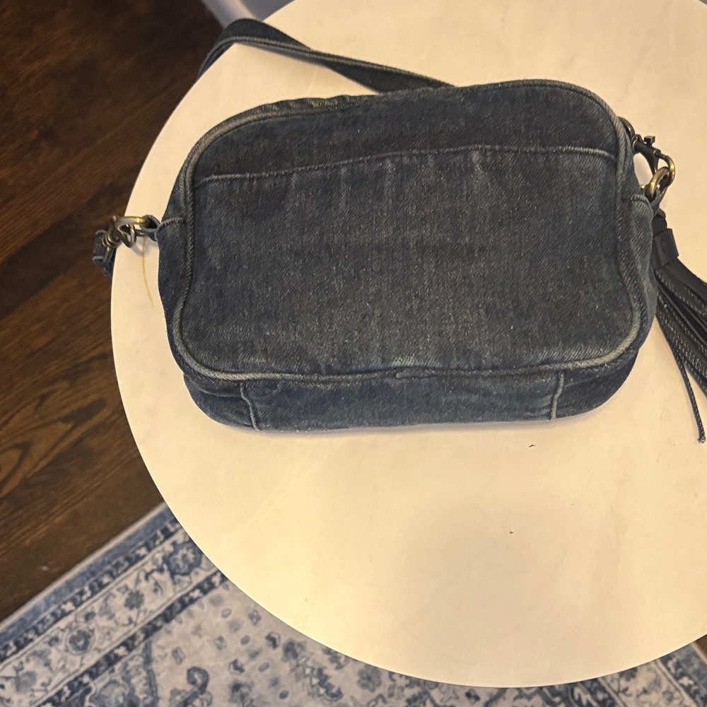 Patricia Nash Distressed Dark denim Crossbody Bag - Picture 4 of 5